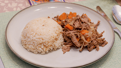 Carne mechada con arroz (450 g)