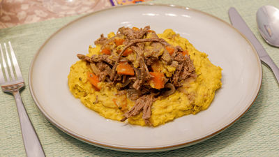 Carne mechada con pastelera (450 g)